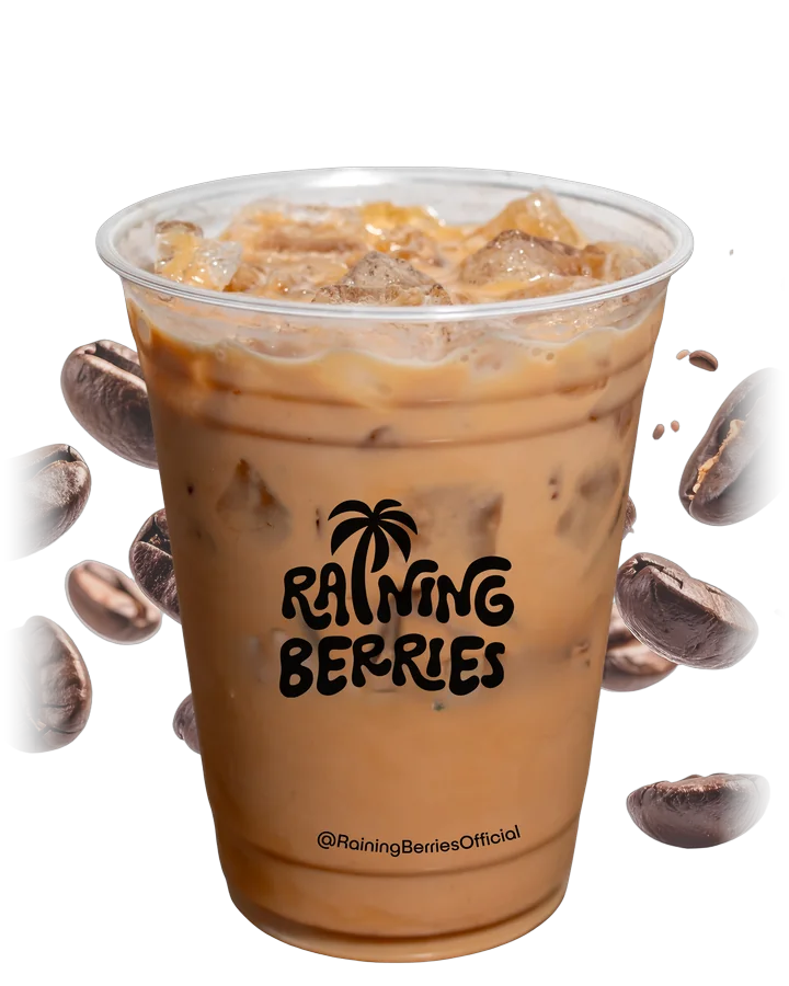 Raining Berries iced coffee